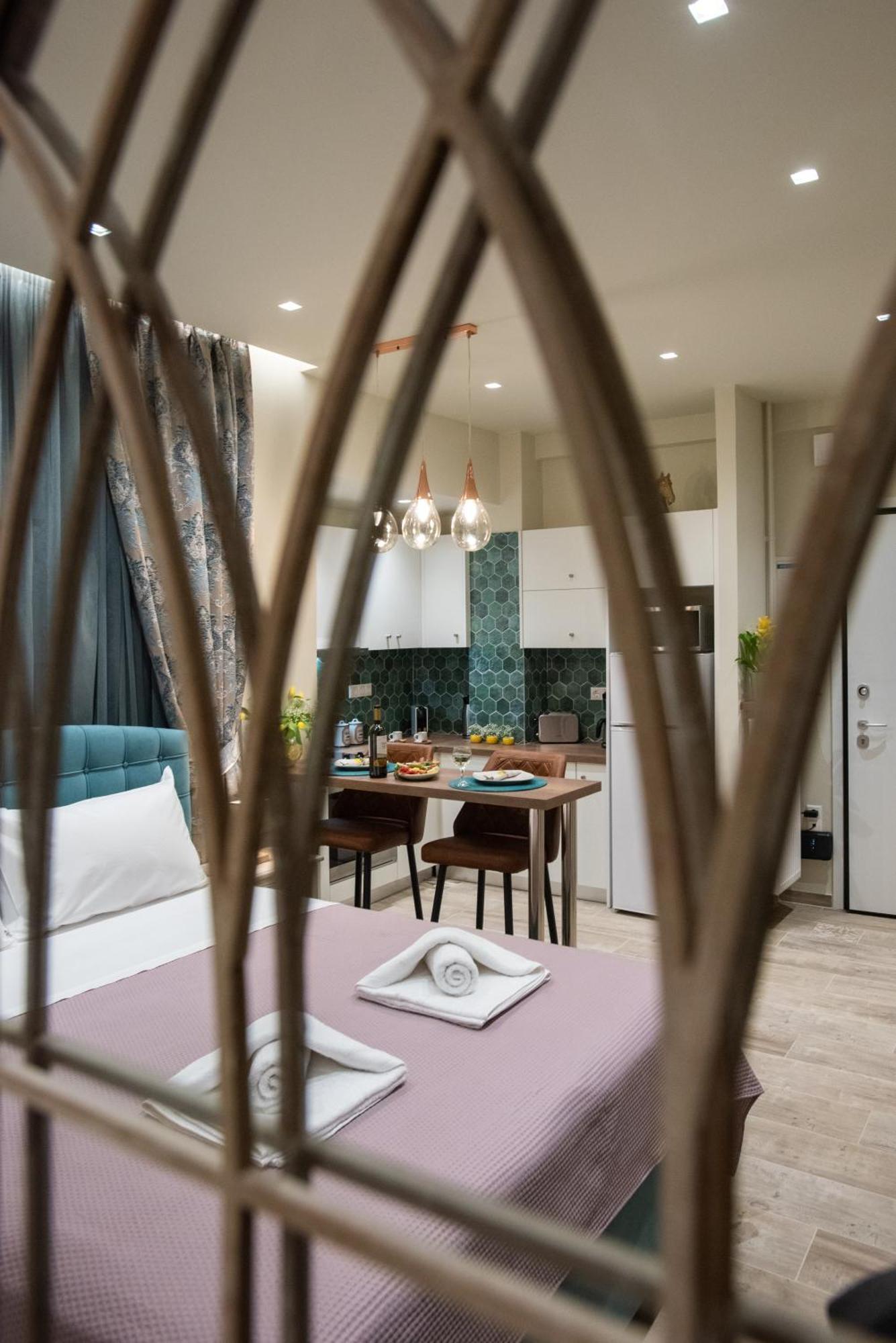 Blue Ark Romantic Studio Under Acropolis Atenas Exterior foto